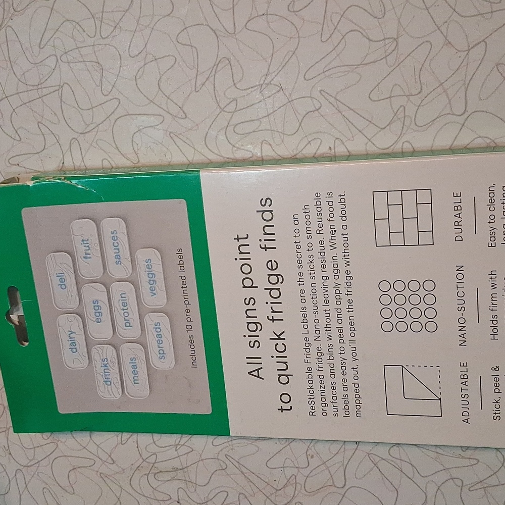 Restickable Fridge Labels - Picture 3 of 4